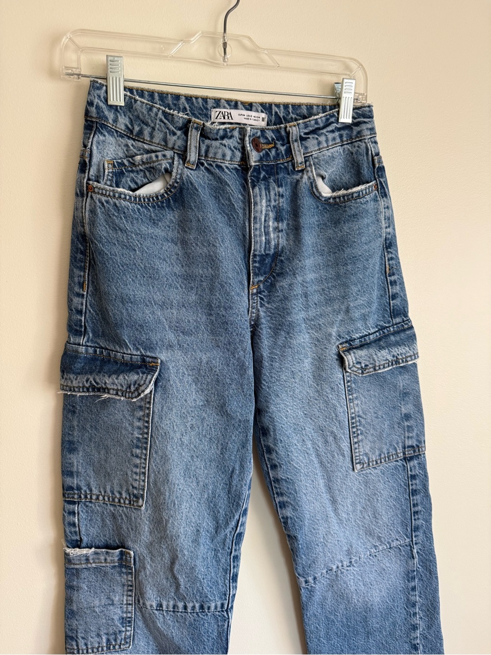Zara Y2K Style Cargo Jeans